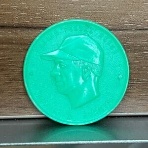 Harold “Peewee” Reese Brooklyn Dodgers Mantel baseball Armour teal green coin